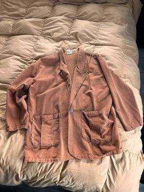 Vintage Chicos Rust-Colored Casual Blazer Jacket